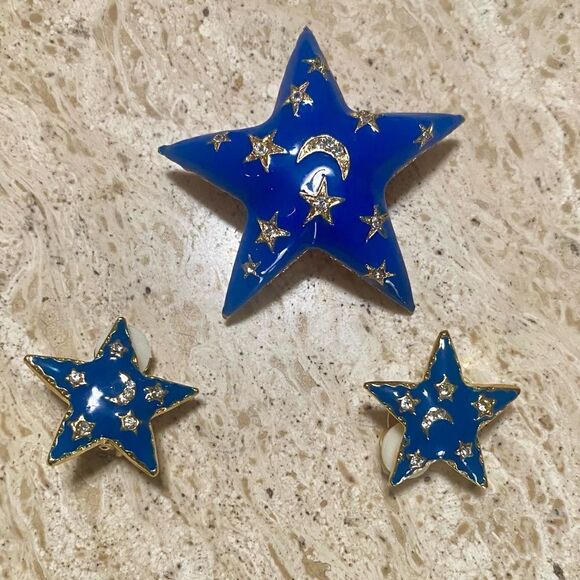 Vintage Celestial Moon & Stars Set - Picture 1 of 4